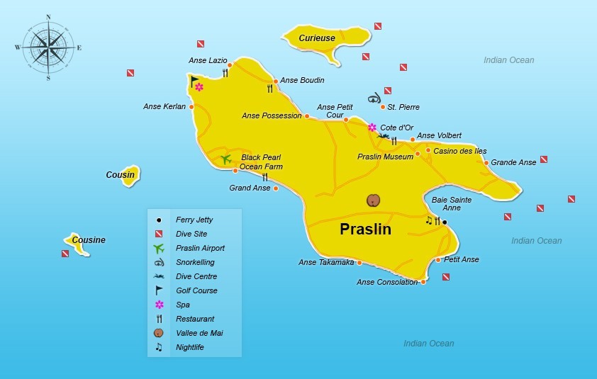 Praslin Insel Seychellen